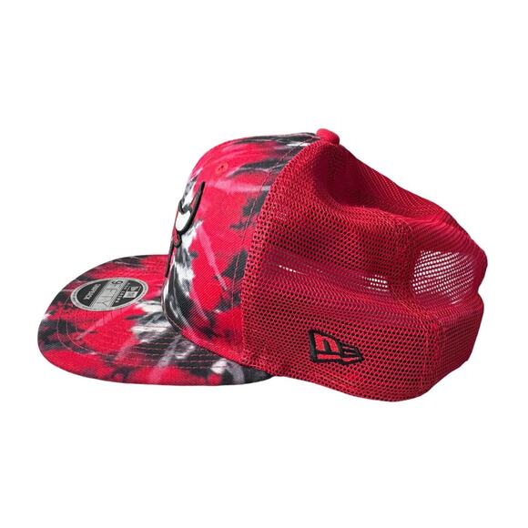 New Era 9Fifty Chicago Bulls Tie Dye Mesh Snapback Cap NBA Embroidered Hat - Picture 5 of 12